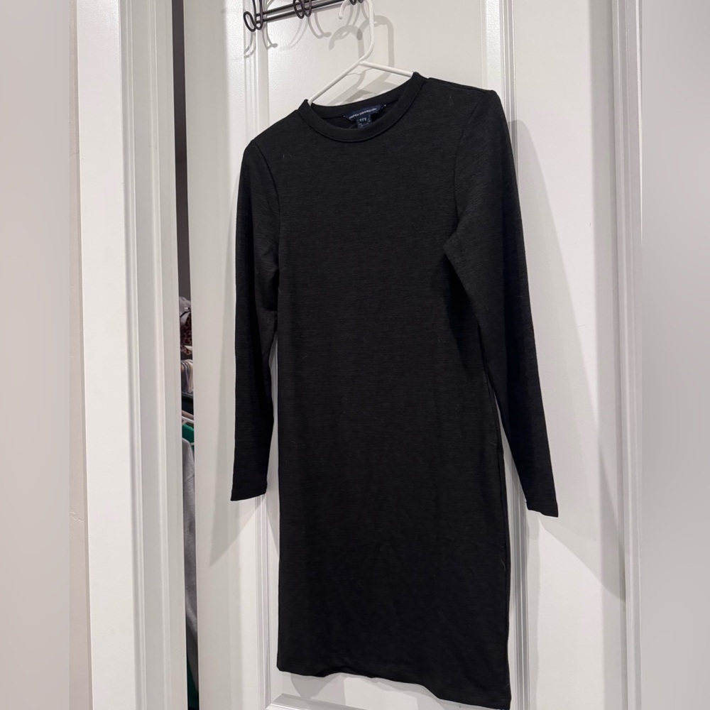 French Connection black sweater dress